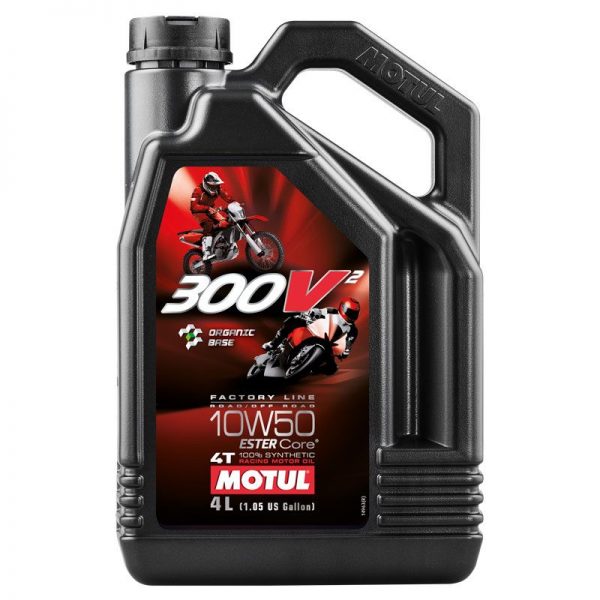 Motul 300V2 Factory Line 10W50 Synthetisch 4 Liter