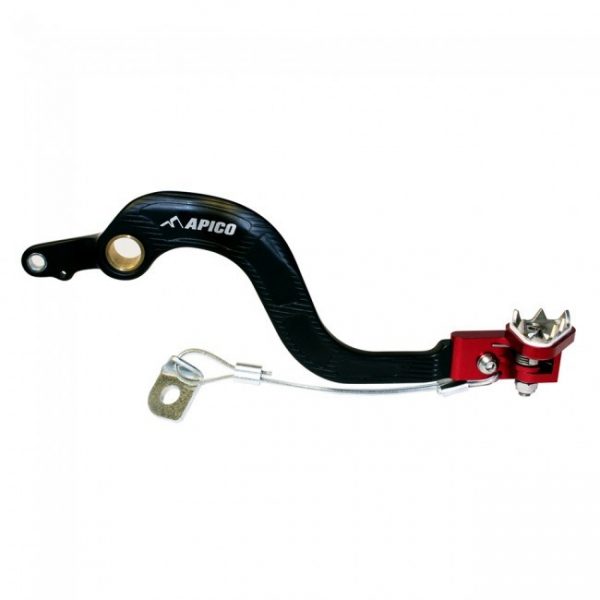 Apico Rempedaal + Brake Saver zwart / rood Honda CR 125R 04-07