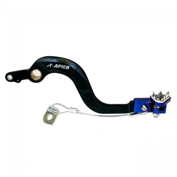 Apico Rempedaal + Brake Saver zwart / blauw YZ 450F 06-09 & WR 450F 07-11