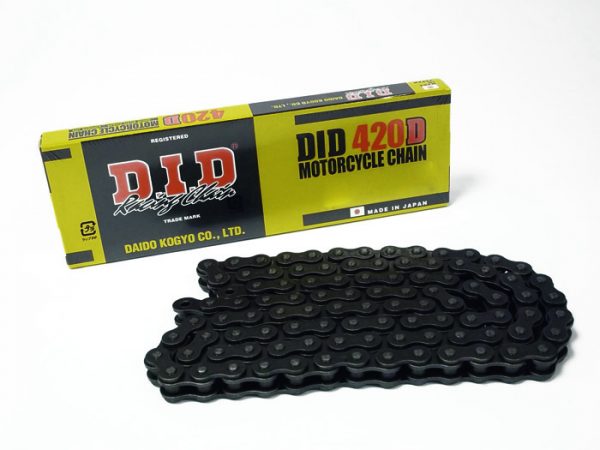 DID Chain 420 D x 134 Links Black + Clip