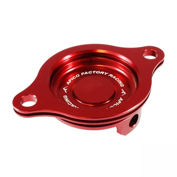 Apico Oliefilter Deksel Rood Honda CRF 450R 02-08 & CRF 450X 05-16