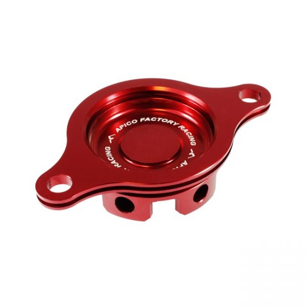 Apico Oliefilter Deksel Rood Honda CRF 450R 09-16