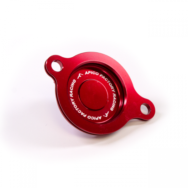 Apico Oliefilter Deksel Rood Honda CRF 250R 18-20 & CRF 250RX 19-20 & CRF 450R 17-20 & CRF 450RX 17-20