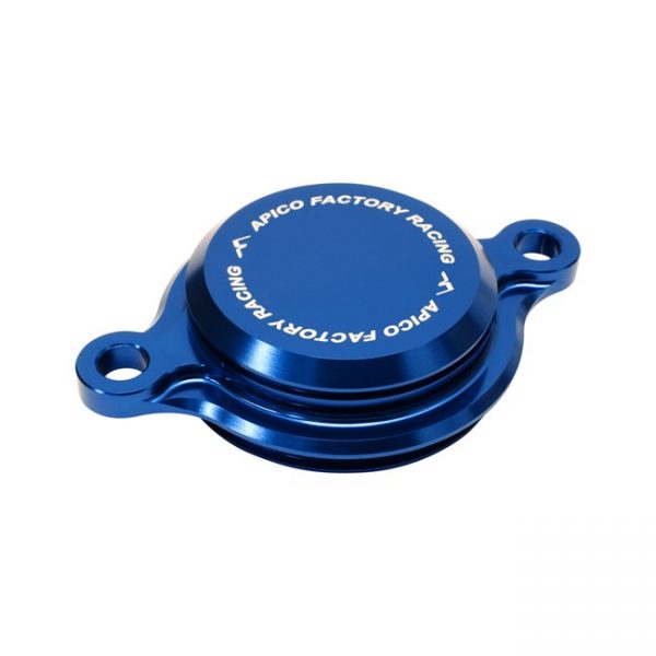 Apico Oliefilter Deksel Blauw Yamaha YZ 250F 14-20 & YZ 450F 10-20 & WR 250F 15-20 & WR 450F 16-20