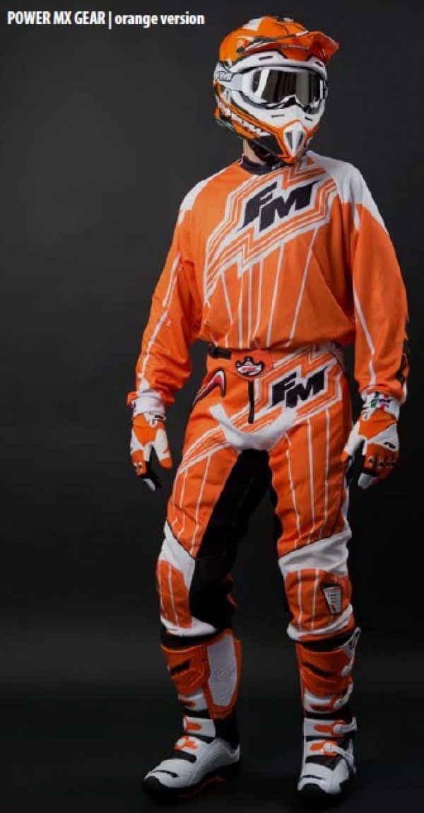 FM Racing X22 Power crossbroek Oranje Maat 30