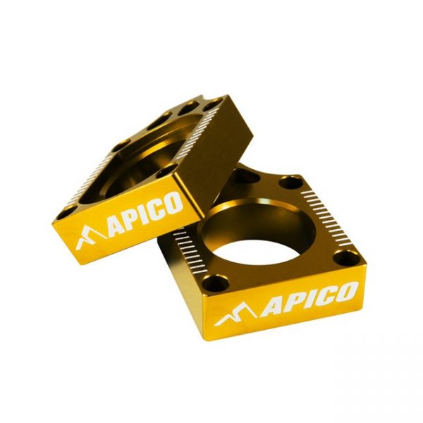 Apico achteras blokken Geel Suzuki RM 125/250 02-08