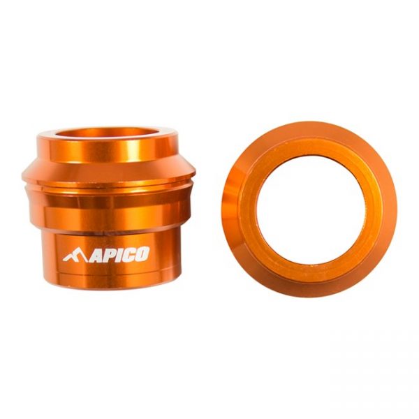 Apico Voorwiel afstandsbussen Oranje KTM SX/SXF 15- & EXC/EXC-F 16- ( voor originele naaf )