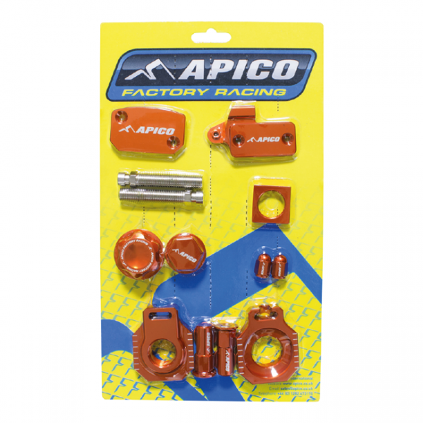 Apico Factory Bling Pack Oranje KTM 250 SX-F 2005 400 SX 00-02 450 SX-F 07-08 505 SX 07-08 520 SX 00-02 525 SX 03-06 540 SX 01-06 250 EXC 03-05 400 EXC 00-05 450 EXC 03-05 520 EXC 00-02 525 EXC 03-05