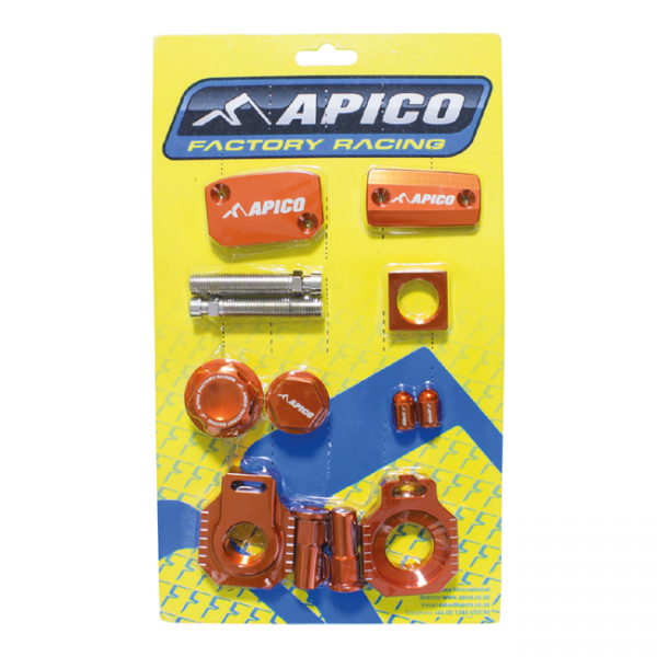 Apico Factory Bling Pack Oranje KTM/HUSKY EXC125/200 14-16, TE/TX125 14-18, FE/TE 250-501 17-18 ORA (R) BREMBO