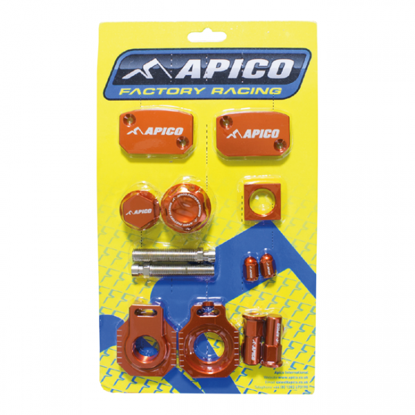 Apico Factory Bling Pack Oranje KTM/HUSKY XC-W 125-150 17-19, EXC/TPI 150-300 14-21, EXC-F250-500 14-21