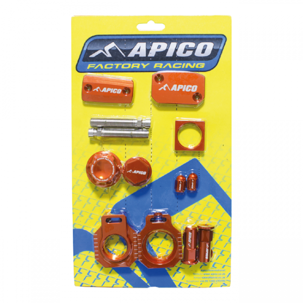 Apico Factory Bling Pack Oranje KTM/HUSKY SX125/150 14-15, TC125 16-21, FC250-450 16-21 OR (R) BREMBO BRAKE