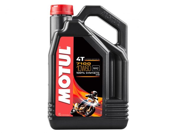 Motul 7100 motorolie 4t 10w60 100% synthetisch 4 liter