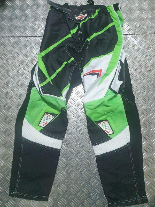 FM Racing X23 Power volwassen crossbroek Groen / Zwart Maat 32