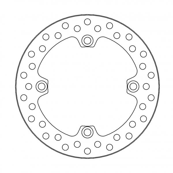 Moto Master Vintage achter remschijf ( 220mm ) Honda CR 125R/250R/500R