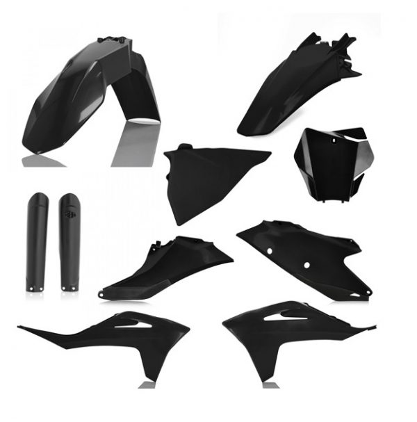 Acerbis plastic kit Zwart Gas Gas MC 125 2021- & MC 250F/450F 2021- & MC 250 2022- & MC 350F 2022-