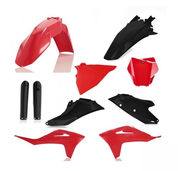 Acerbis plastic kit Rood / Zwart Gas Gas MC 125 2021- & MC 250F/450F 2021- & MC 250 2022- & MC 350F 2022-