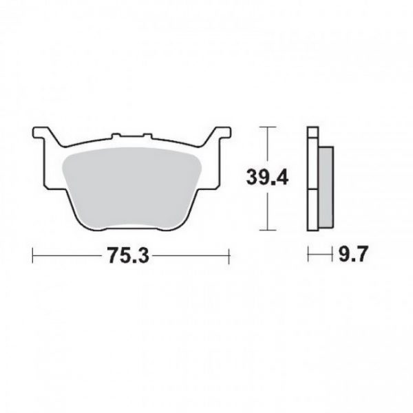 Moto Master Achter remblokken Honda TRX 450R 04-13