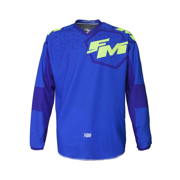 FM Racing Cross shirt Volwassenen X28 Power Blauw 2022 collectie