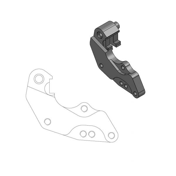 Moto Master Remklauw adapter voor 298mm remschijf Rally/Dakar 112065