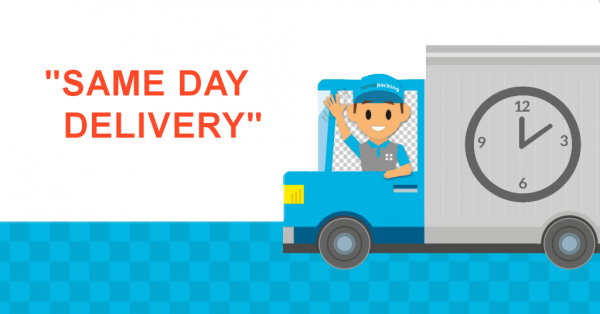 Same day delivery ( zelfde dag levering )