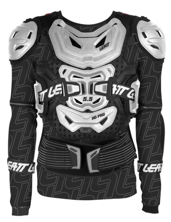 Leatt bodyprotector 5.5 zwart / wit universeel voor volwassenen