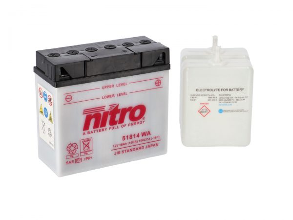 Nitro accu 51814 open met zuurpakket