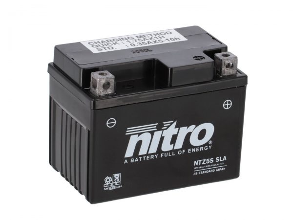 Nitro accu NTZ4V SLA AGM GEL gesloten