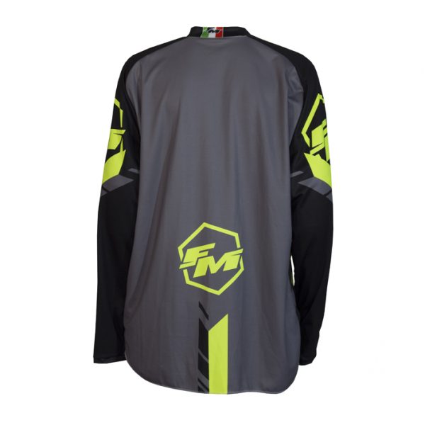 FM 2022 Hero cross Shirt Kinderen Zwart / Fluor Geel X29 - Afbeelding 2