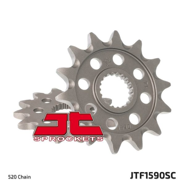 JT Sprockets voortandwiel 14 tands Gas Gas EC 250F & EC 300F, Yamaha YZ 125 & YZ 250F & WR 250F, Fantic XX/XE 125