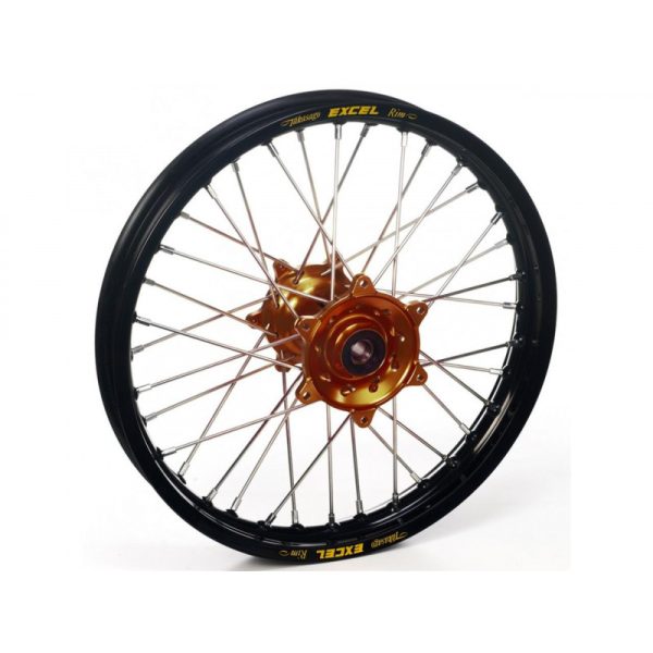 Excel voorwiel compleet zwarte velg + Haan Wheels magnesium naaf 21-1.60 KTM SX/SX-F 15- & EXC/EXC-F 16- & Husqvarna TC/FC 15- & TE/FE 16-