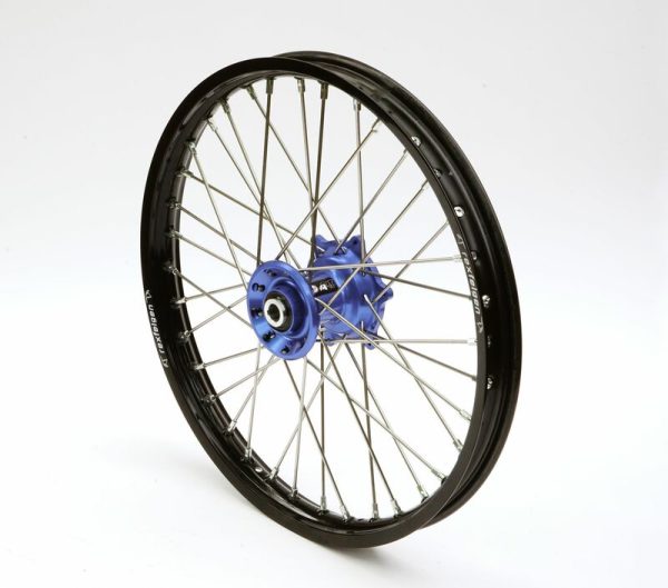 PMP voorwiel compleet zwarte velg + PMP Naaf blauw 21-1.60 Yamaha YZ 125/250 93- & YZF250/450 93-13