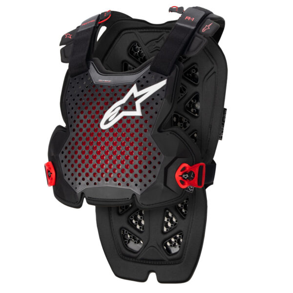 Alpinestars A-1 Pro Bodyprotector Antraciet / Zwart / Rood maat M / L