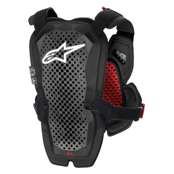 Alpinestars A-1 Pro Bodyprotector Antraciet / Zwart / Rood maat M / L - Afbeelding 2