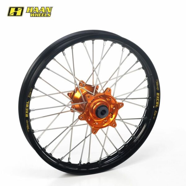 Excel achterwiel compleet zwarte velg + Haan Wheels oranje naaf 19-2.15 KTM SX/SX-F 13- & Husqvarna TC/FC 16-