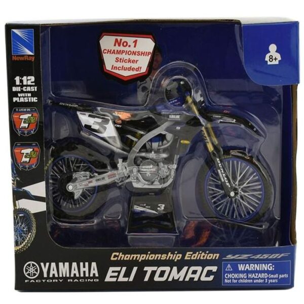 Airtime Miniatuur 1:12 Yamaha YZ 450F Eli Tomac - Afbeelding 2