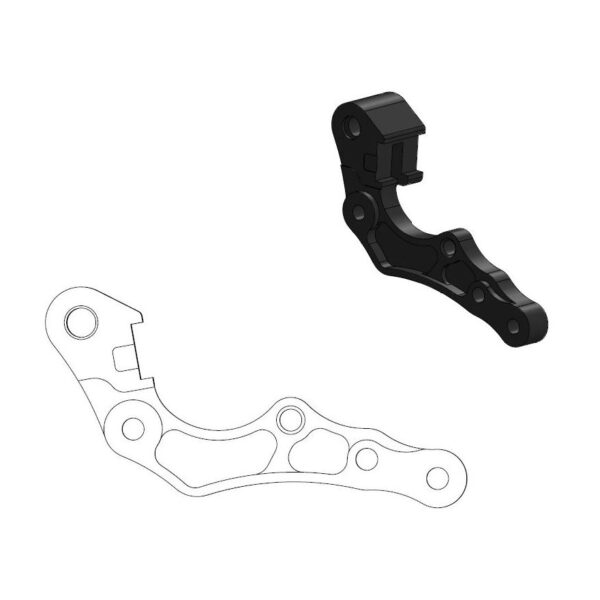 Moto Master Oversize 270mm adapter voor remschijf voor Husqvarna Braktec remklauw 2023-2024 cross & 2022-2024 enduro & Gas Gas 2021-2024 Enduro