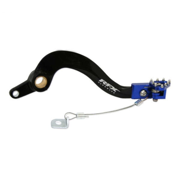 RFX Rempedaal + Brake Saver zwart / blauw YZ 250F 10- & WR 250F 15-