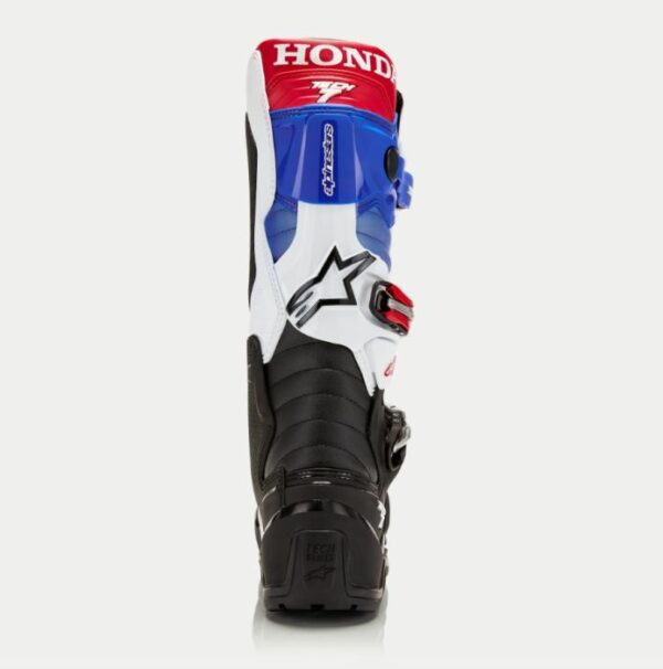 Alpinestars Tech 7 Enduro Honda MX Laarzen Drystar Zwart/Wit/Blauw/Bright Rood - Afbeelding 2