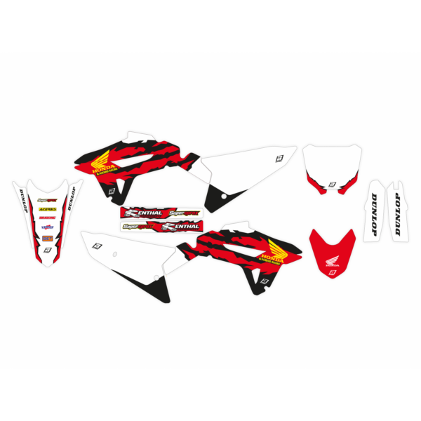 Blackbird Stickerset 'Retro' Honda CRF 250R 2022-2024 & CRF 450R 2021-2024