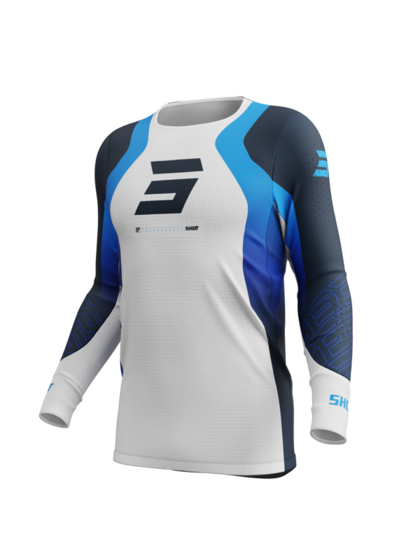 Shot MX Cross Shirt Volwassen Aerolite Ultra Blauw 2025 Collectie