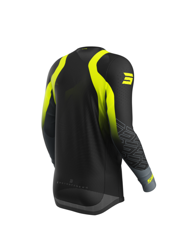 Shot MX Cross Shirt Volwassen Aerolite Ultra Fluor Geel 2025 Collectie - Afbeelding 2