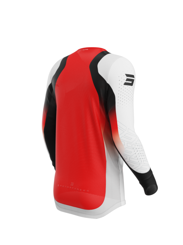 Shot MX Cross Shirt Volwassen Aerolite Ultra Rood 2025 Collectie - Afbeelding 2