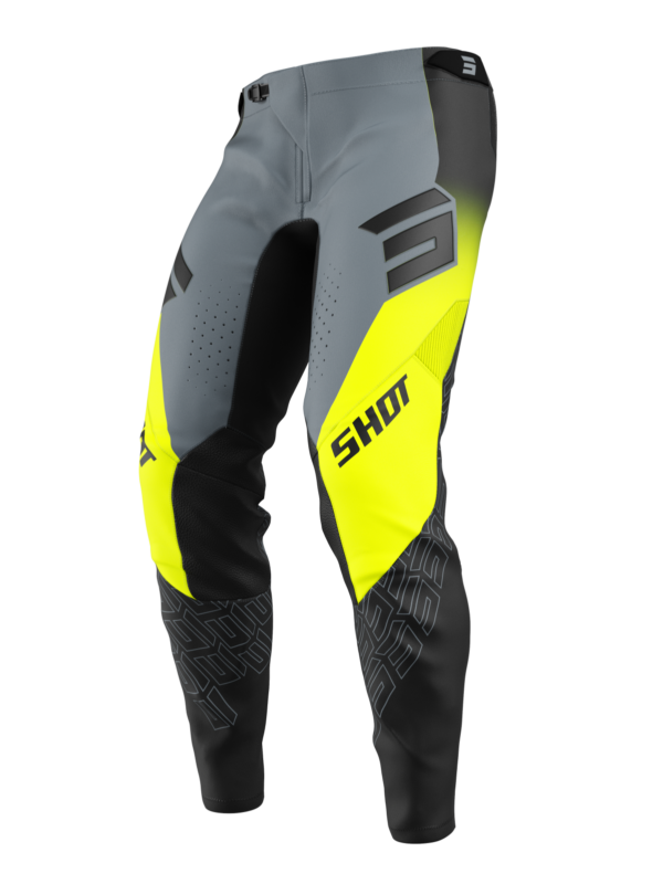 Shot MX Cross Broek Volwassen Aerolite Ultra Fluor Geel 2025 Collectie