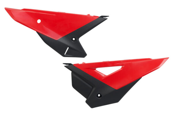 UFO Zijnummerborden Rood/Zwart OEM 2025 Honda CRF 250R 2025- & CRF 450R 2025-