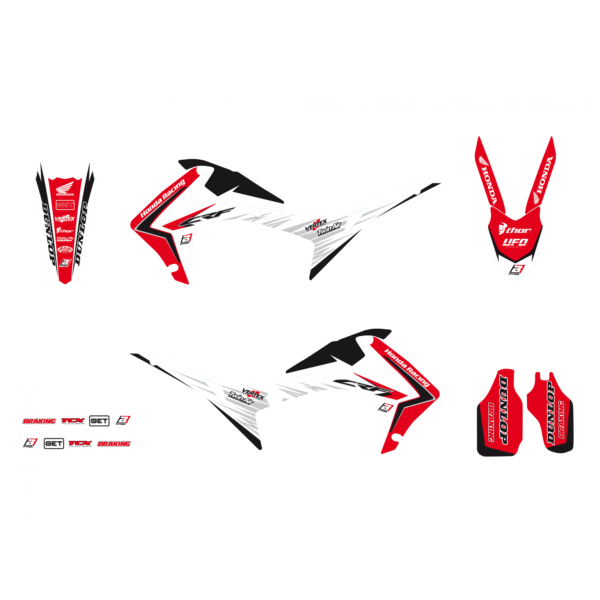 Blackbird Stickerset 'Replica HRC Factory' Honda CRF 250R 2014-2017 & CRF 450R 2013-2016